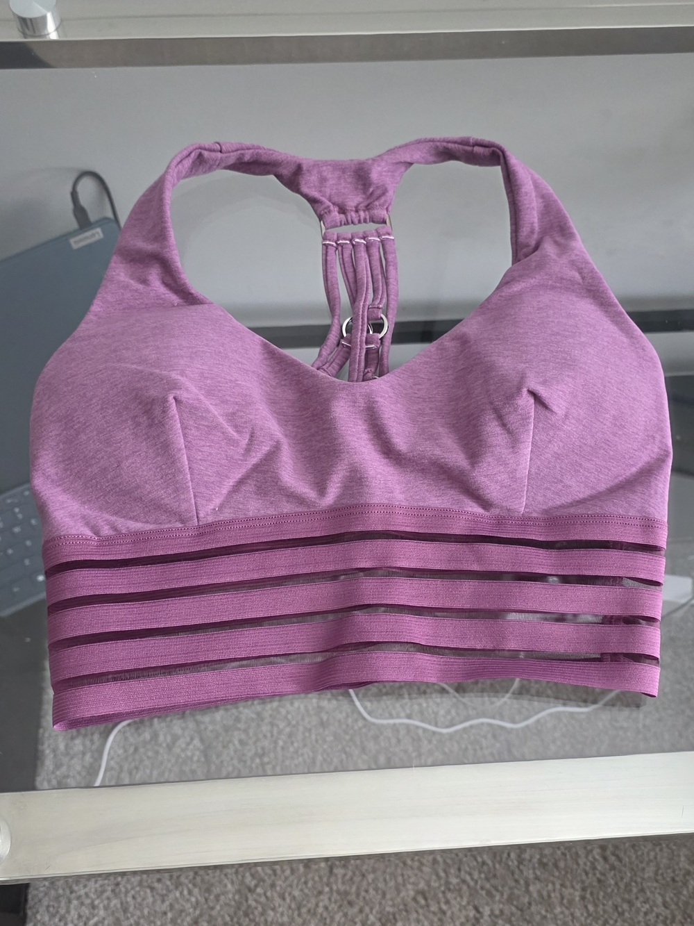 Bombshell Sportswear Lavender Statement Sports Bra XS